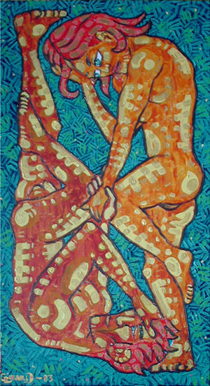 pause symbiotique - alexandre girard - peinture