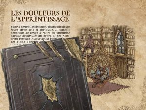 Une approche narrative qui met à profit l'interactivité. Un texte au "il" met en place les éléments; les carnets les approfondissent au "je". Des objets obstruent et dirige l'oeil du lecteur. Des illustrations animées...soyez curieux!