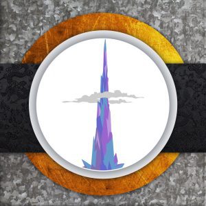 Emblème de la série, le Perce-Ciel, vertigineuse montagne translucide, inaccessible aux mortels...