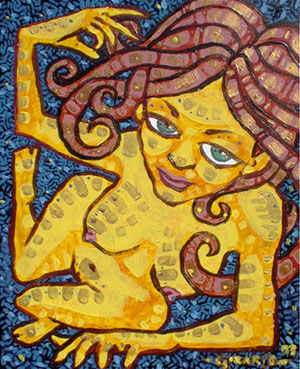 peinture série pause symbiotique - Alexandre Girard