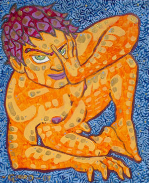 peinture série pause symbiotique - Alexandre Girard