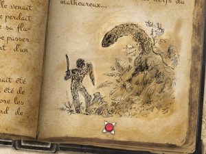 Un sketch du Cachemor, l'obsession de Symrik Helwig, comme vous pourrez le constater à l'aide de ses nombreux carnets.